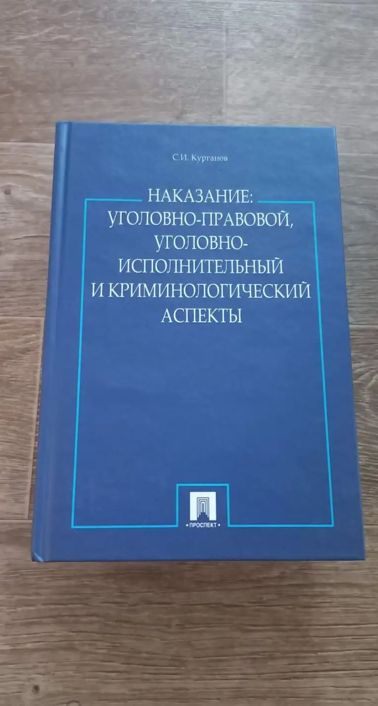 Курганов, С.И.  Наказание: уголовно-правовой, уголовно-исполнительный и криминологический аспекты